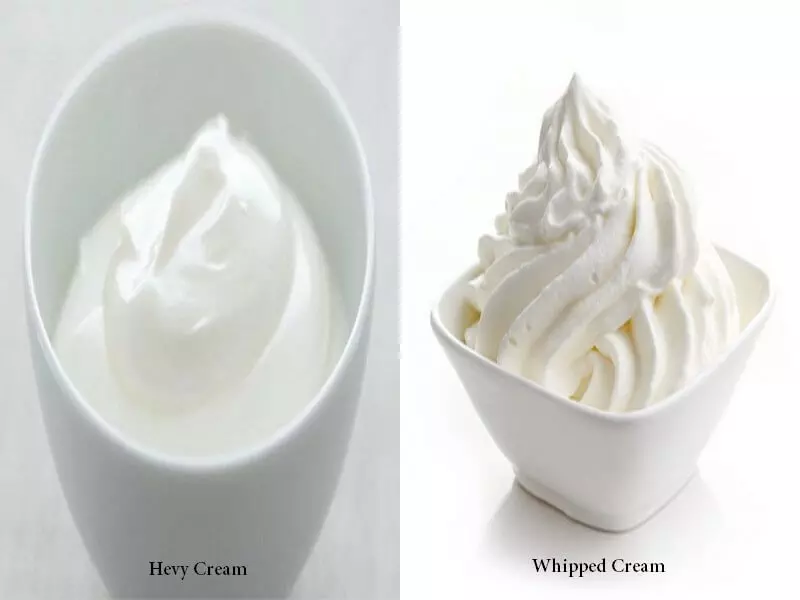 perbedaan whiped cream dan heavy cream dengan resep